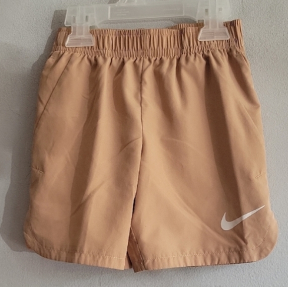 Nike Other - Boy's size 3/4 XS Nike athletic shorts brown/tan elastic waist dri-fit